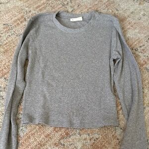 Aritzia Azure Skies Ribbed shirt